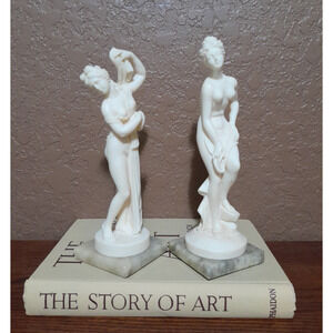 Stonelite Statues Sculptures of Women Bathing Prof Giuseppi Bessi Made in Italy